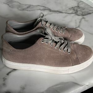 Trask Rigby Light Gray Suede Low-Top Sneaker Sz. 9.5